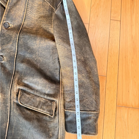 Gordon & Ferguson heirloom leather jacket, Vintage, Distressed (est. 1871 brand) - Picture 9 of 13